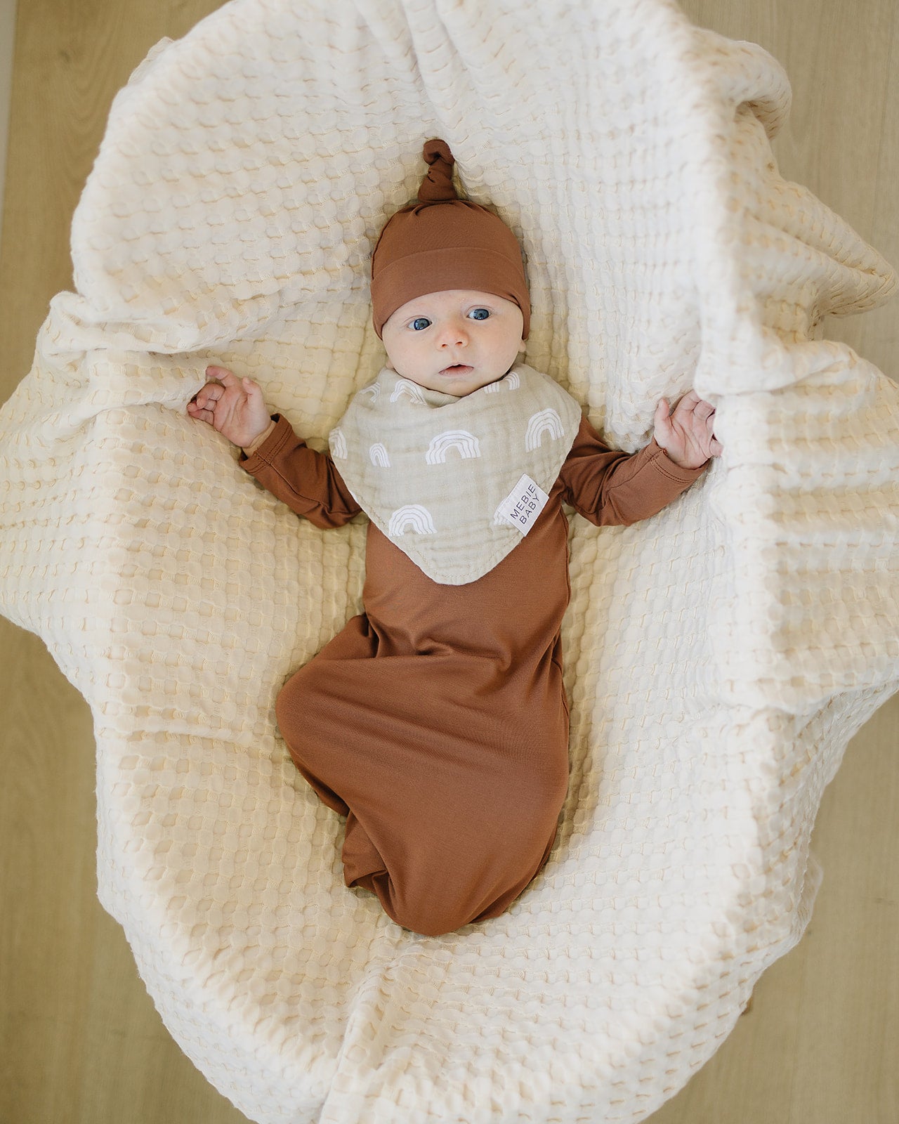 Rainbow Muslin Baby Bib - Soft & Absorbent Drool Bibs for Infants & Toddlers - Perfect for Feeding, Teething & Messy Playtime