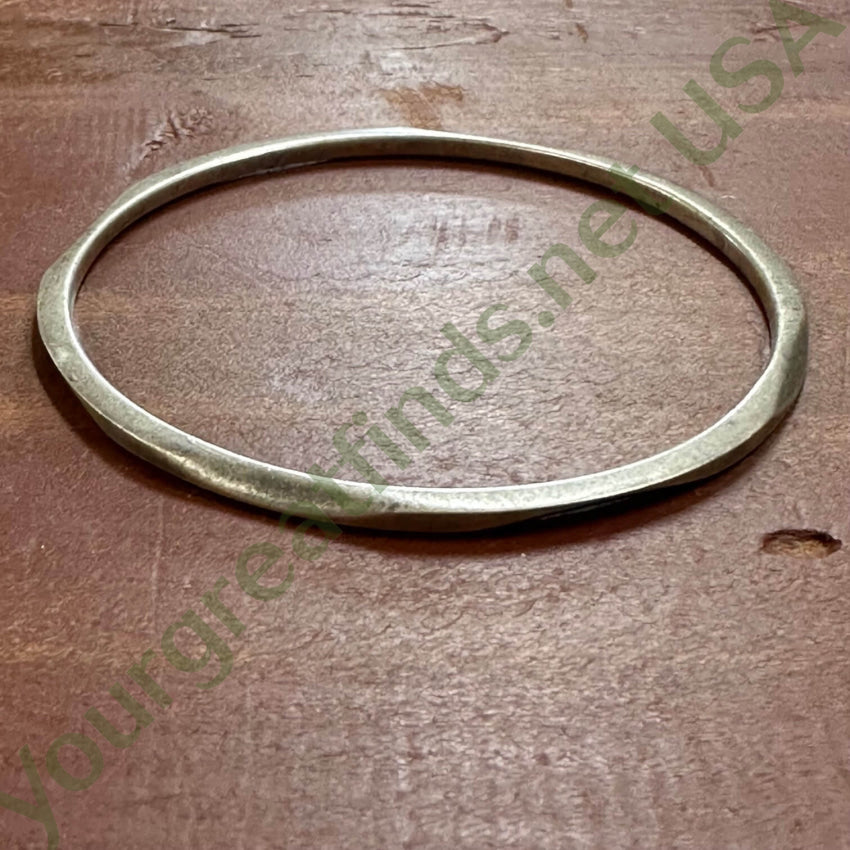 Authentic Sterling Silver Bangle Bracelet - Handcrafted Mexican Vintage Jewelry - Perfect for Boho Fashion, Gift Giving & Special Occasions