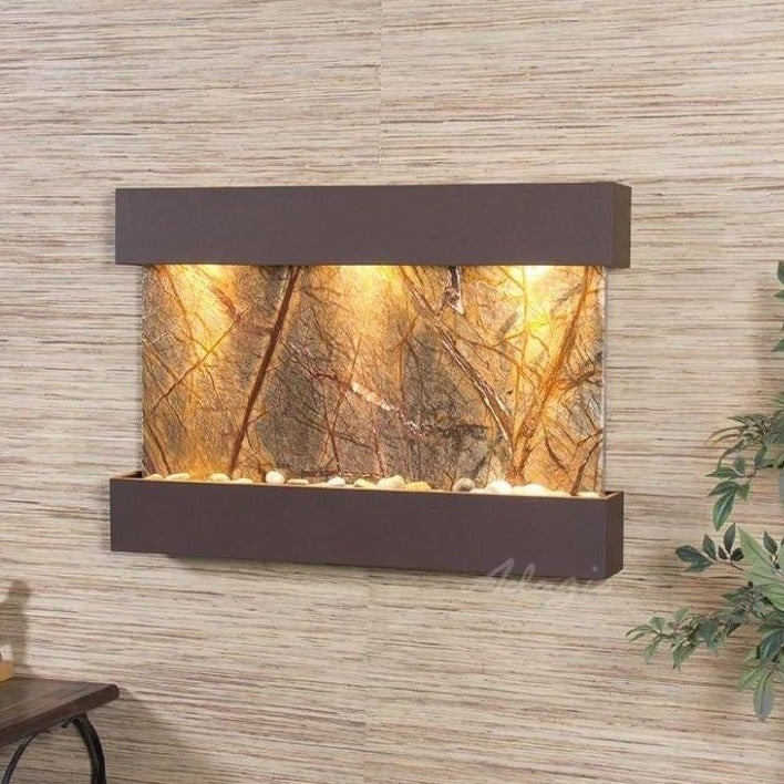 ADAGIO Reflection Creek Woodland Brown Brown Marble RCS3706 - Premium Wooden Wall Art for Home & Office Decor | Perfect for Living Room, Bedroom, and Office Spaces