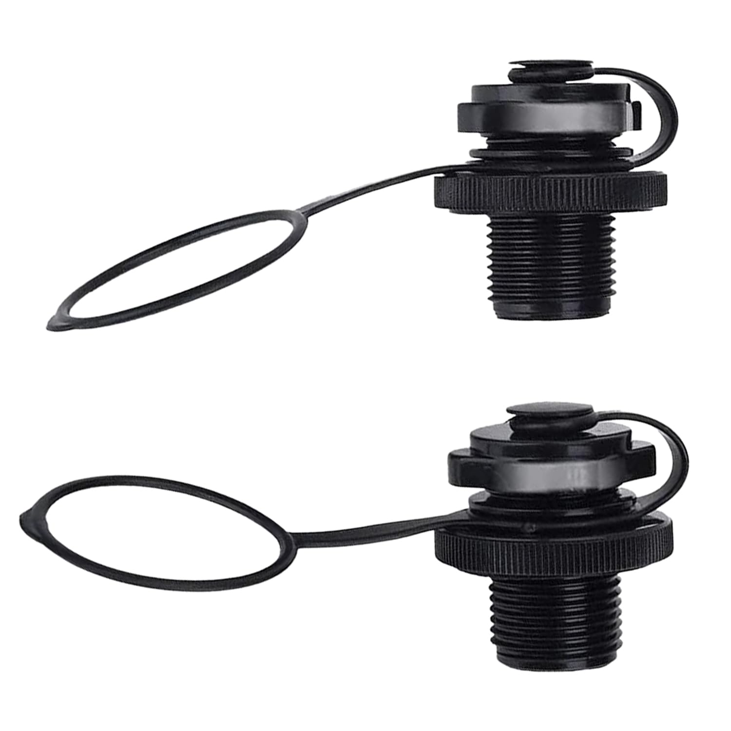 Inflatable Boat Tube Air Valve Replacement - 2PCS Screw-In Air Plugs for Water Sports & Pool Floats | Durable Inflatable Accessories for Kayaks, Paddle Boards & Pool Toys
