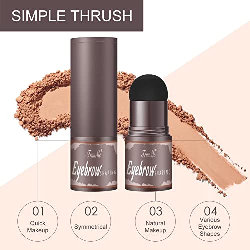 Eyebrow Stamp Kit - Perfectly Shaped Brows in Seconds | Easy DIY Eyebrow Stencil & Powder Set for Natural or Bold Looks | Great for Beginners, Travel, and Everyday Makeup