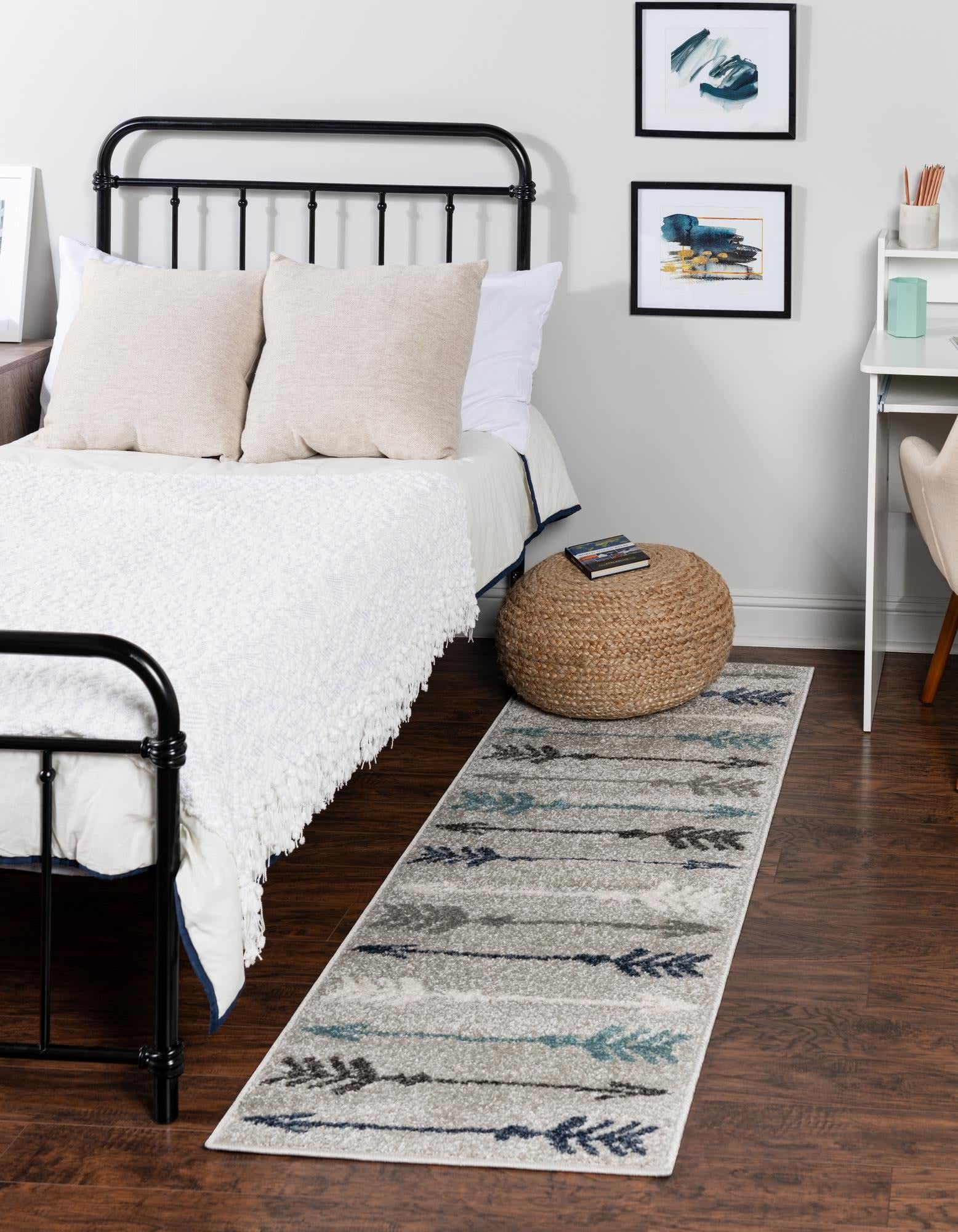 Unique Loom Autumn Collection Arrow Pattern Area Rug - 2' x 6' 1