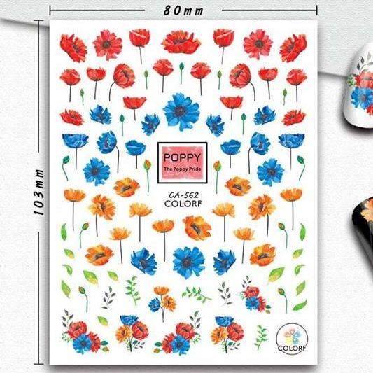 CA COLORF Nail Art Stickers - Premium Waterproof Nail Decals for Women | Perfect for Parties, Weddings, and Everyday Nail Designs