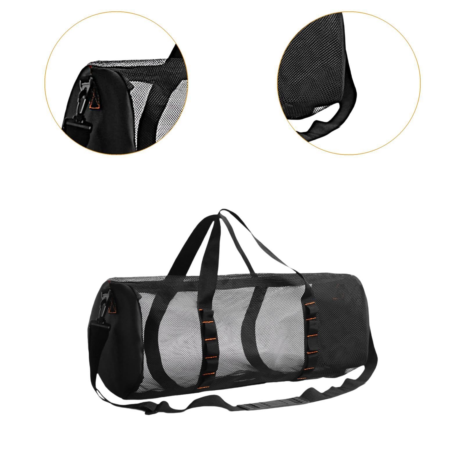 Breathable Mesh Duffle Bag for Travel, Gym & Outdoor Adventures - Lightweight Sports Duffel with Ventilation for Hiking, Camping & Workout Gear Storage