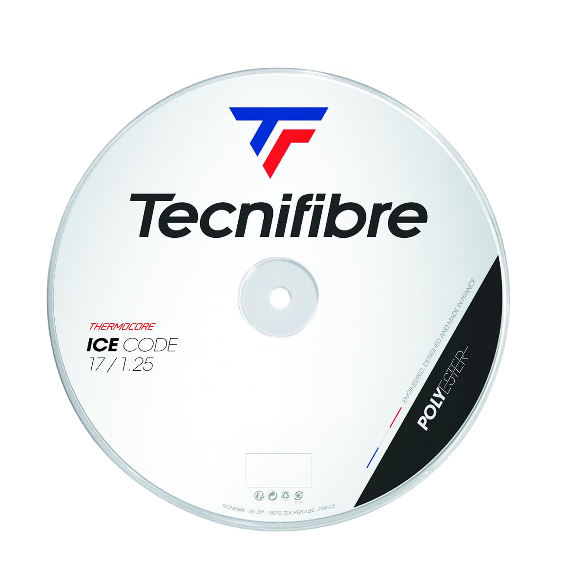 Tecnifibre Ice Code Tennis String - High Performance Polyester String for Spin & Control | Perfect for Competitive Play & Advanced Players
