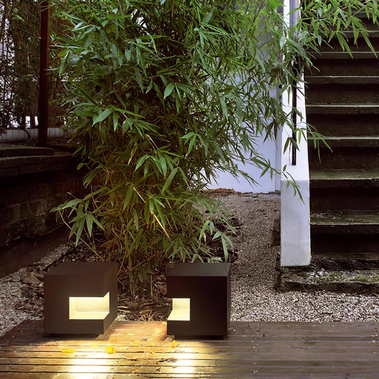 Regular Cube Post Outdoor Light - Durable LED Landscape Lighting for Garden, Pathway, and Patio - Perfect for Backyard, Driveway, and Deck Illumination