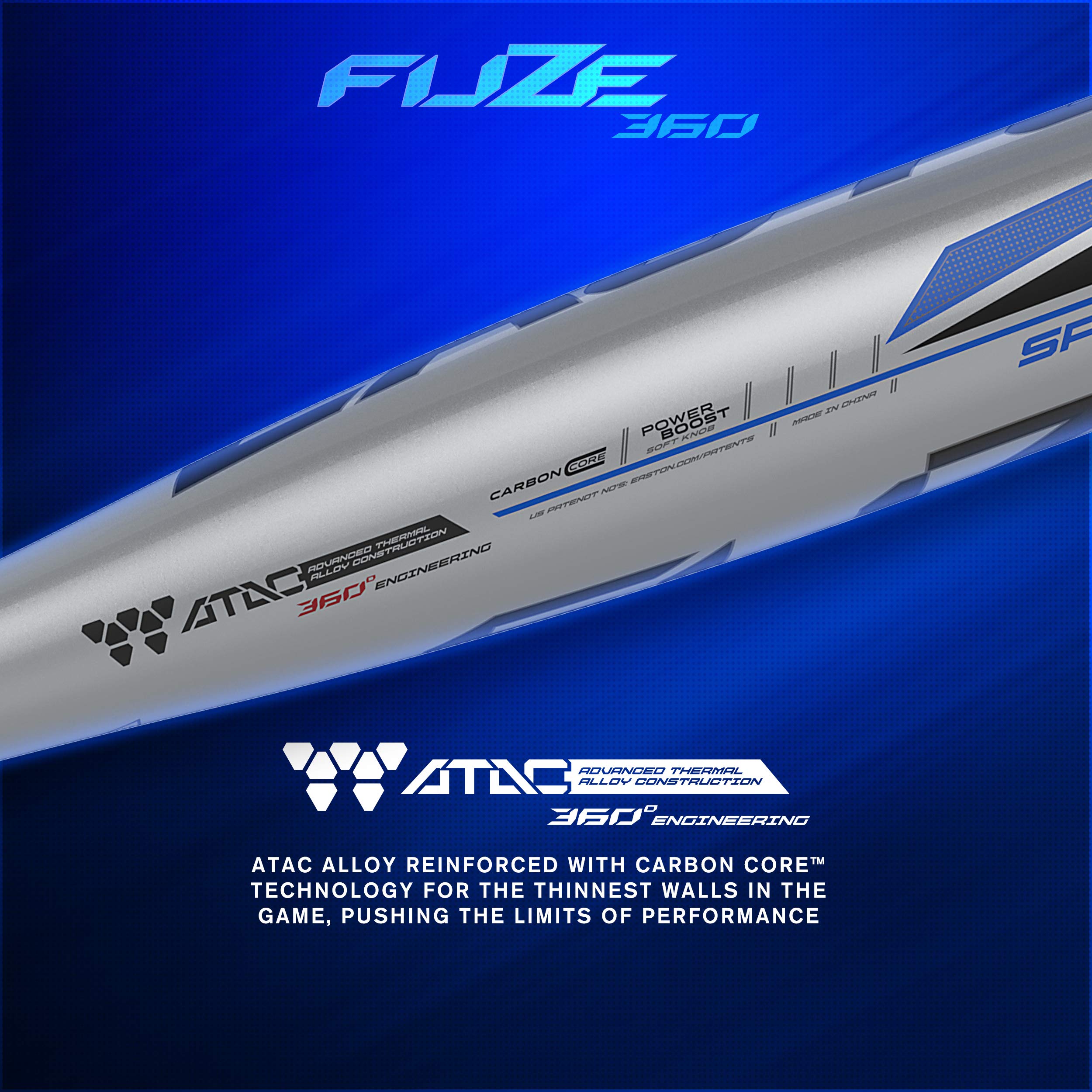 Easton FUZE 360 Hybrid -3 BBCOR Baseball Bat for High School & College Players | 2 5/8