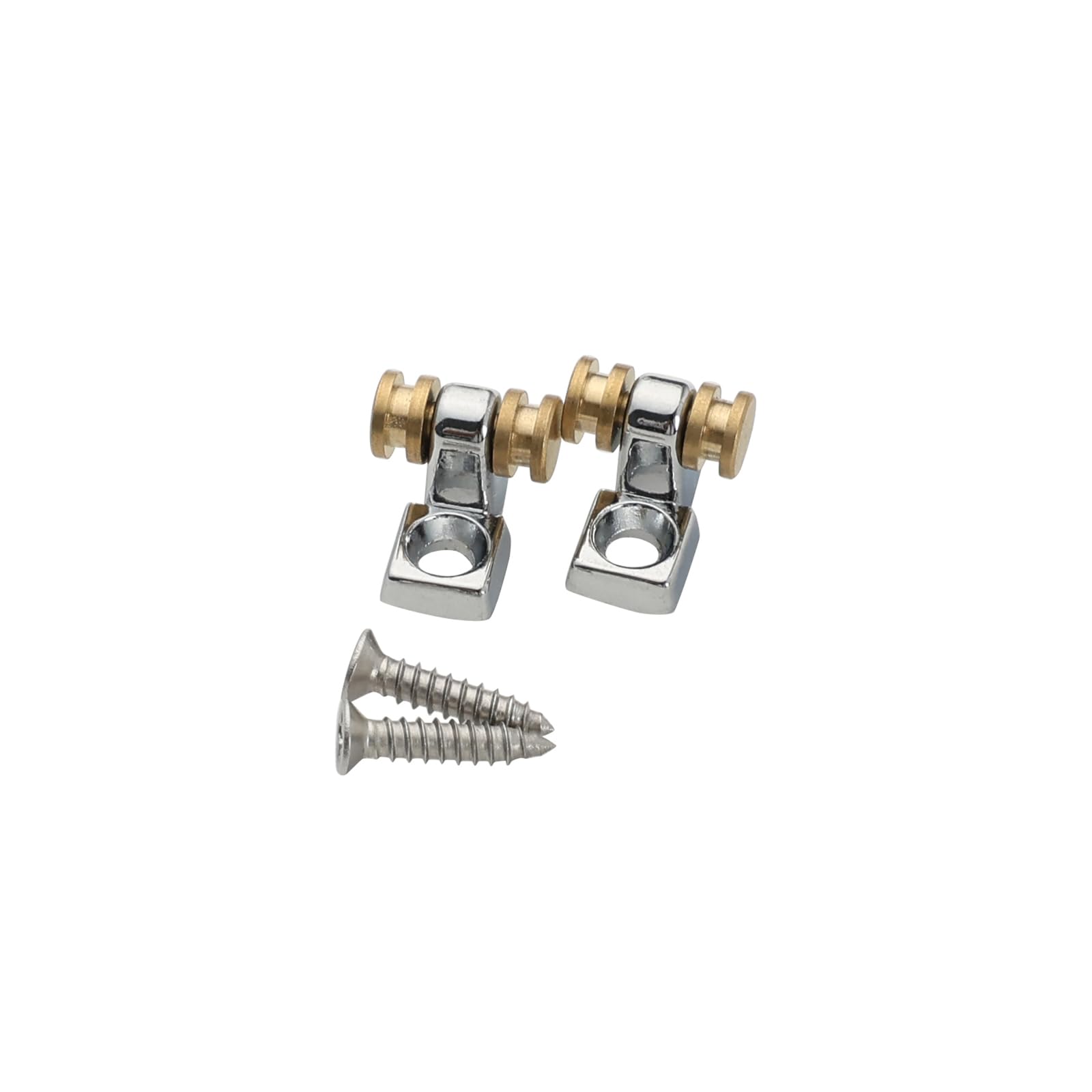 2 PCS Chrome Roller String Retainer Trees for Electric Guitar - Smooth String Guide for Stratocaster, Telecaster - Perfect for Reducing Friction & Enhancing Tuning Stability in Live Performances & Studio Recordings