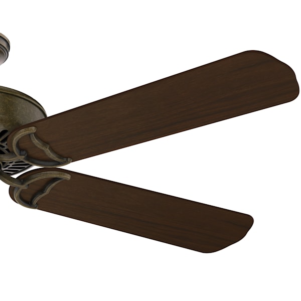 54 Inch Casablanca Panama Ceiling Fan - Aged Bronze/Walnut Finish - Perfect for Living Rooms, Bedrooms & Outdoor Spaces