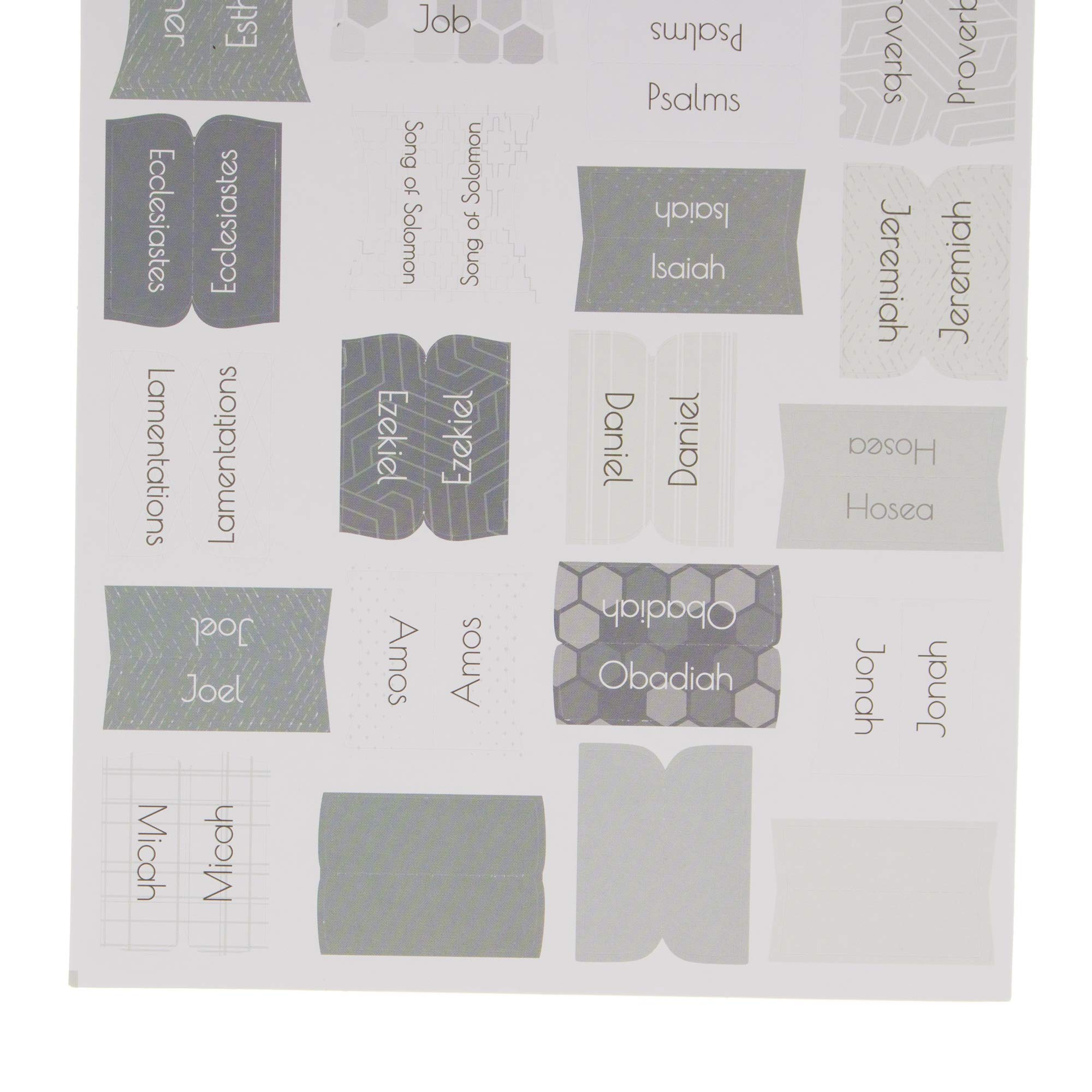 Premium Bible Tabs - Colorful Peel & Stick Book Indexing Labels (1.25