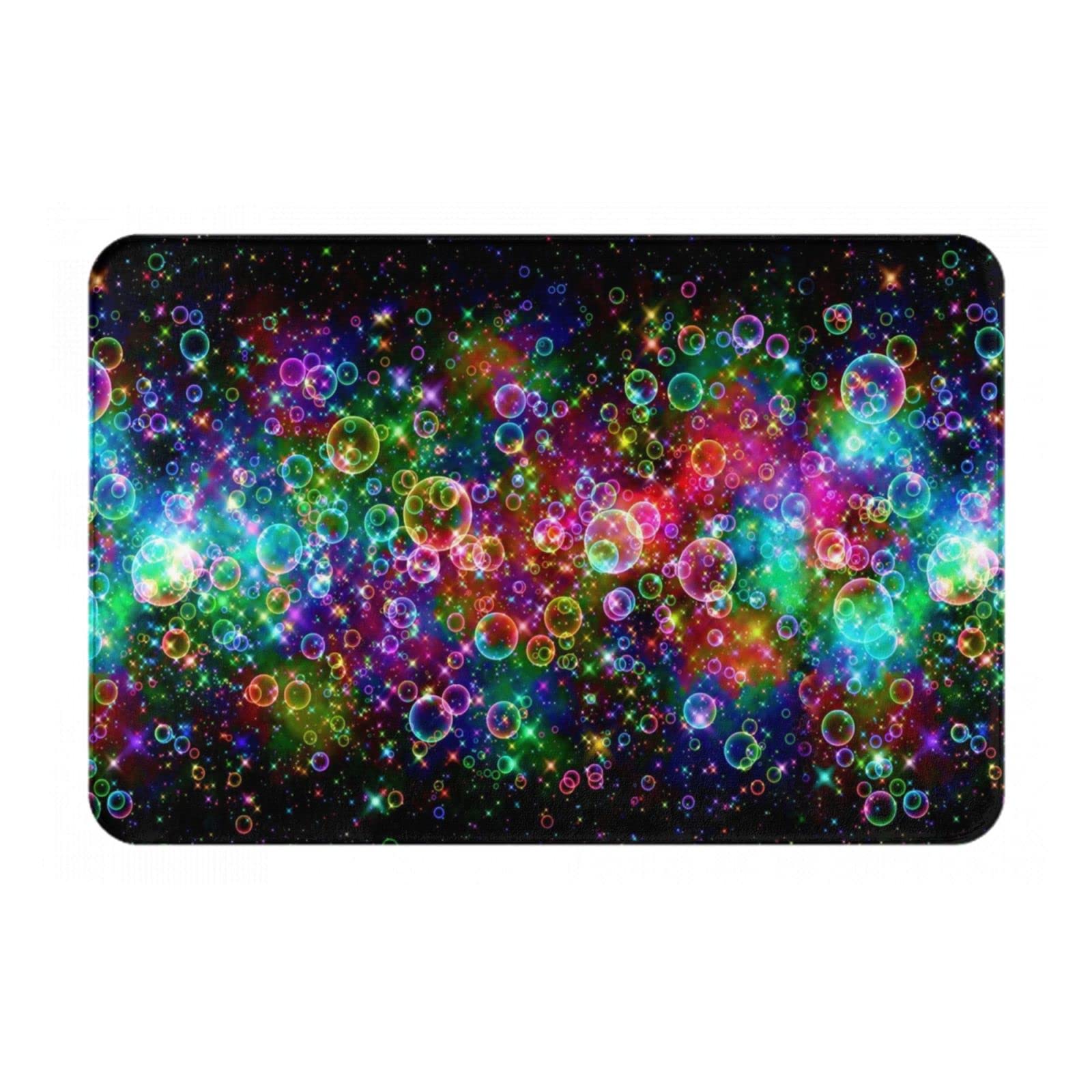 Colorful Bubble Design Non-Slip Doormat - 16x24 Inch Indoor/Outdoor Welcome Mat for Kitchen, Bathroom, Bedroom & Entryway - Waterproof Floor Decor for Home & Office