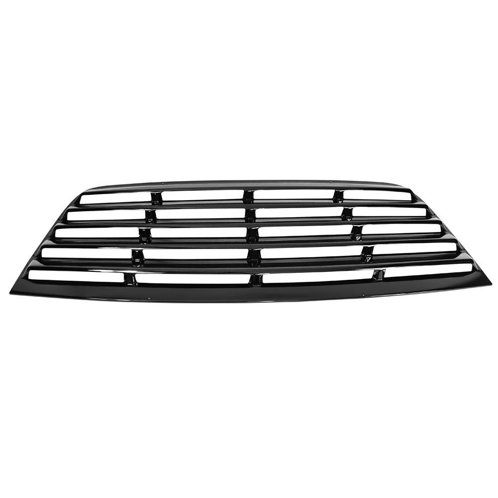IKON MOTORSPORTS Rear Window Louver for 2008-2023 Dodge Challenger - Gloss Black Painted Cover | Car Accessories | Enhances Style & Sun Protection for Muscle Cars