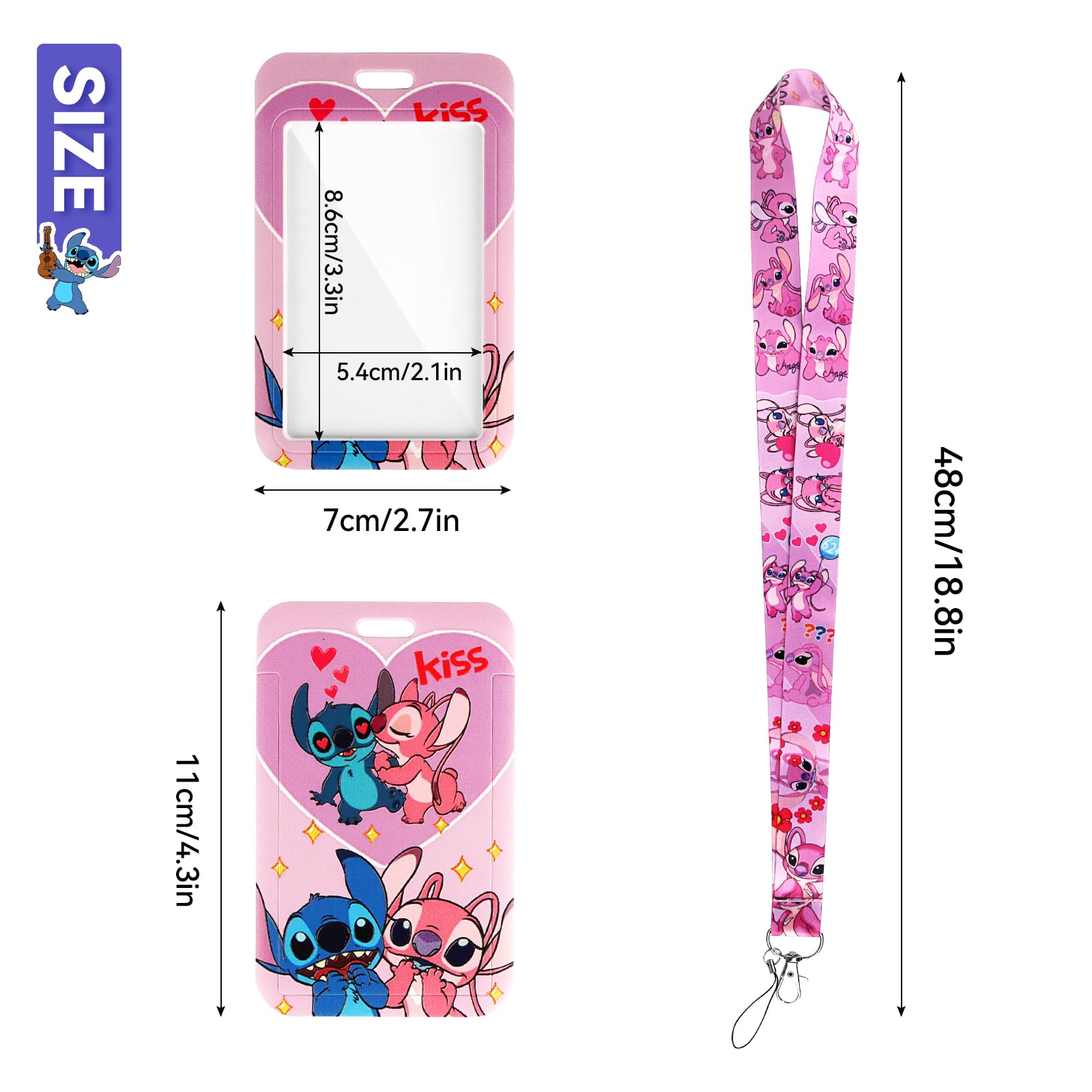 Kids Badge Holder with Adjustable Lanyard - Swivel Lobster Clasp & Detachable Card Holder - ID Badge Reel for Office, School & Bus Pass - Perfect for Teachers, Students & Commuters
