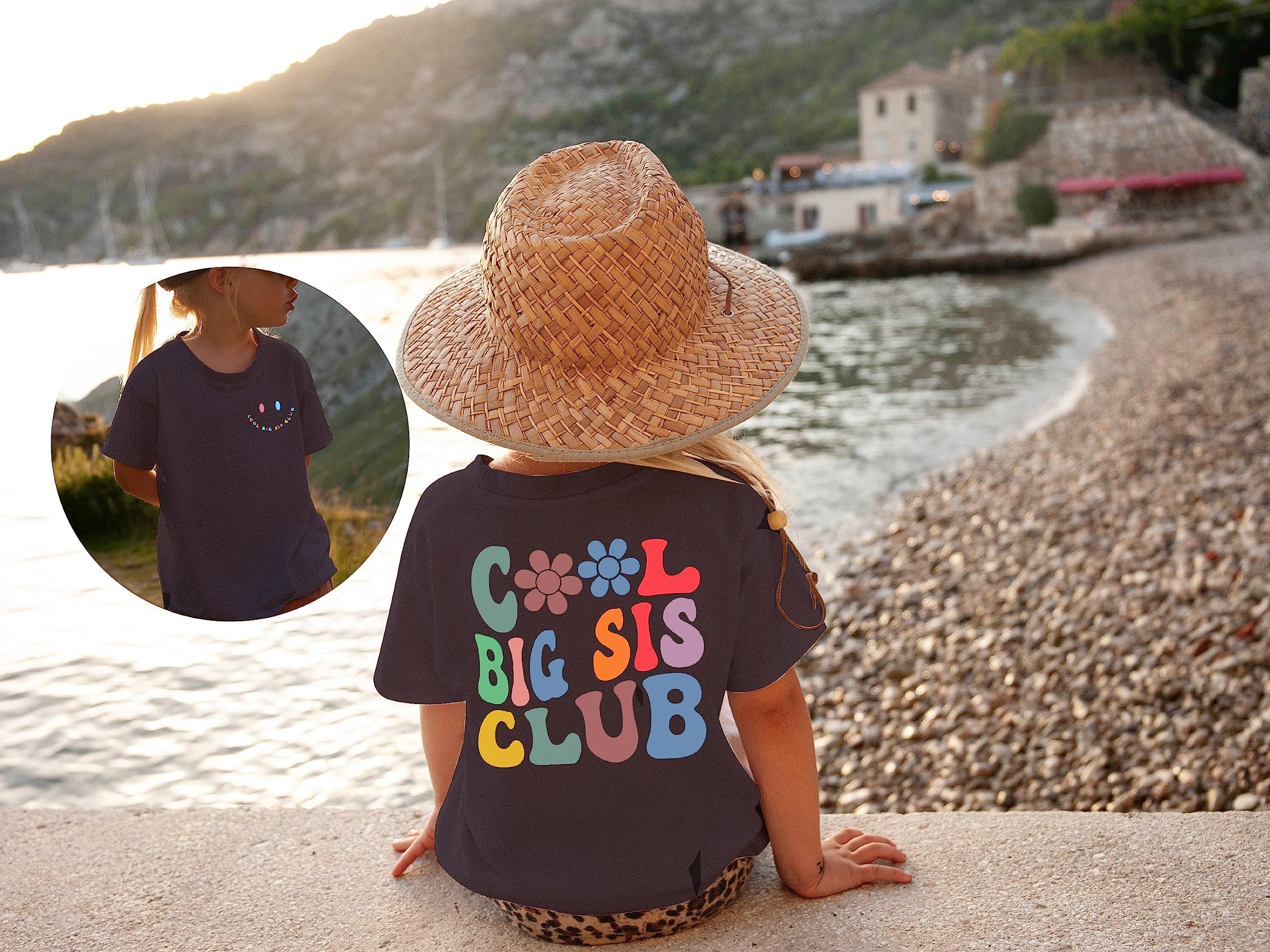 Big Sister Shirt - Cool Letter Printed Top for Toddler Girls | Sibling Announcement Gift