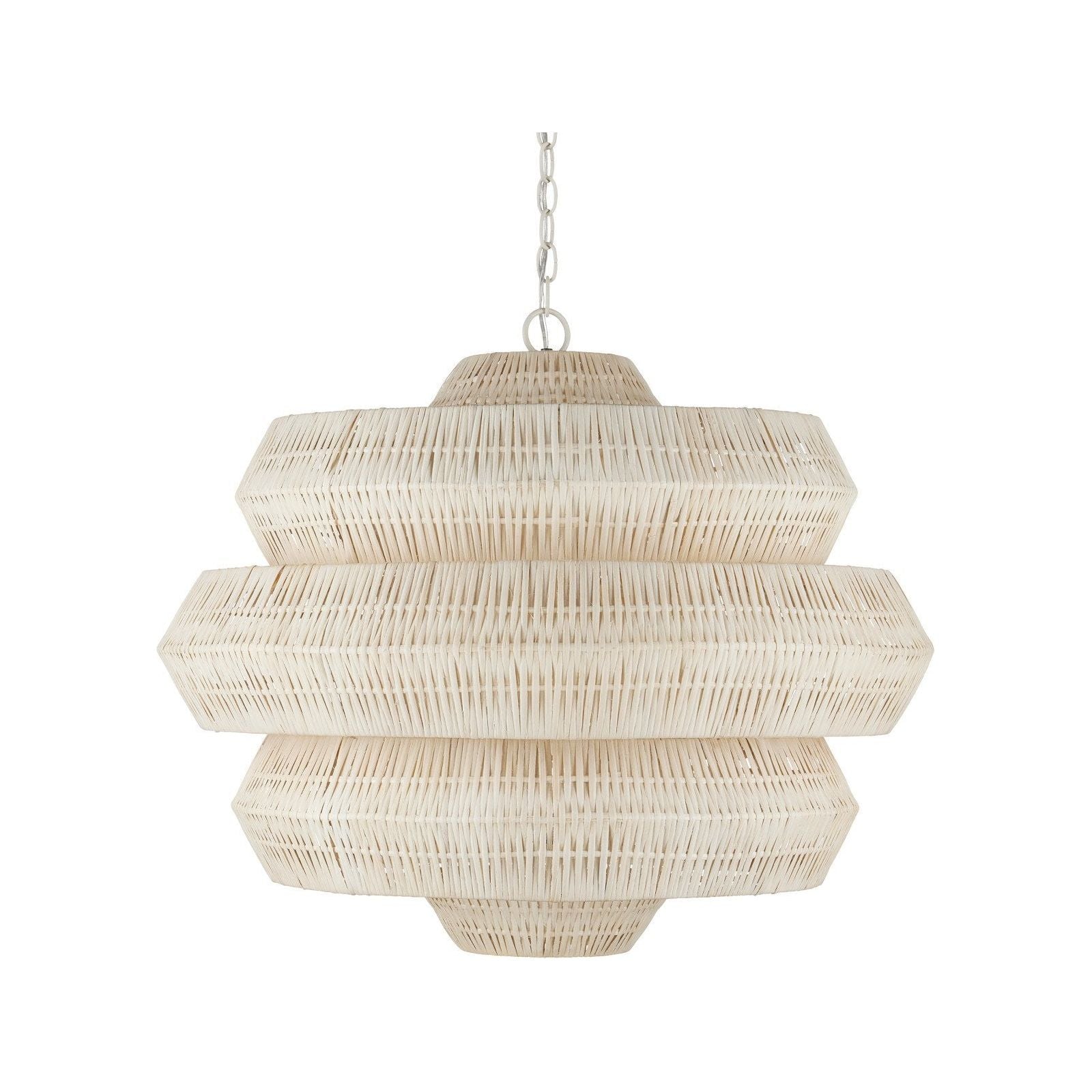 Antibes Medium White Chandelier - Modern Crystal Ceiling Light Fixture for Dining Room, Bedroom & Living Room Decor - Elegant Lighting Solution for Home Interior Design