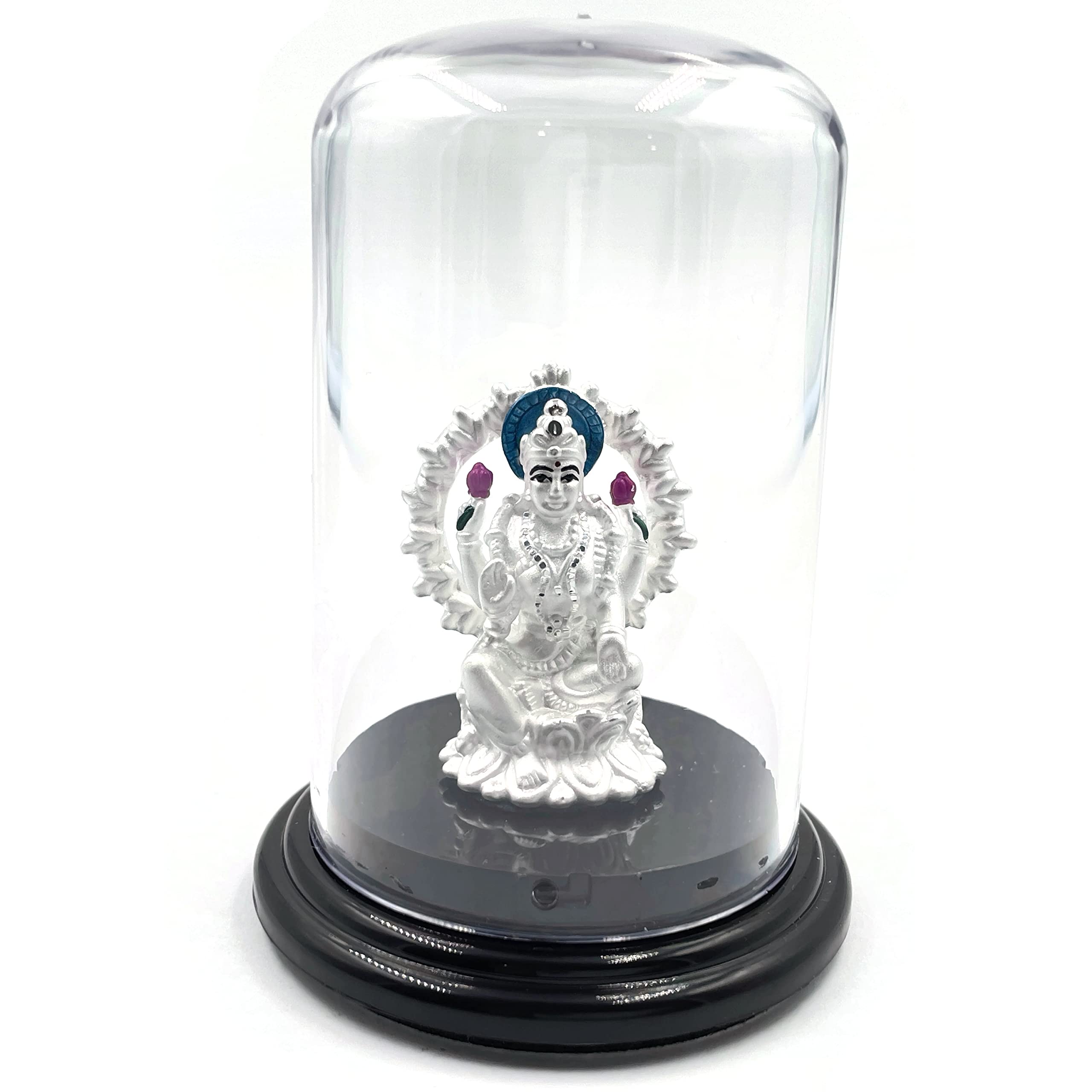 999 Pure Silver Lakshmi Statue - Hindu Goddess of Wealth & Prosperity Figurine (#15) | Perfect for Home Altar, Office Decor & Spiritual Gifts