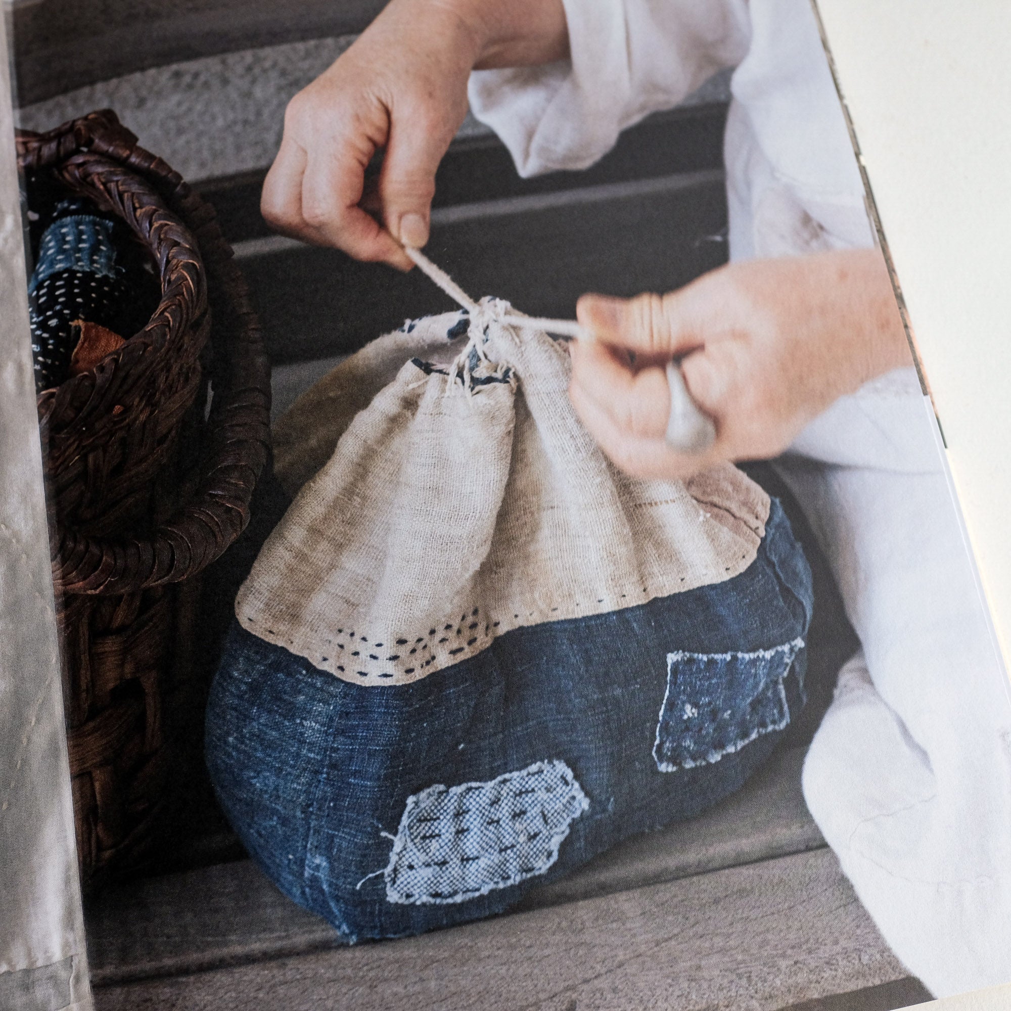 Boro Stitching Kit by Harumi Horiuchi - Japanese Sashiko Mending & Visible Repair for Denim, Clothes & Fabric - Perfect for Sustainable Fashion & DIY Upcycling Projects