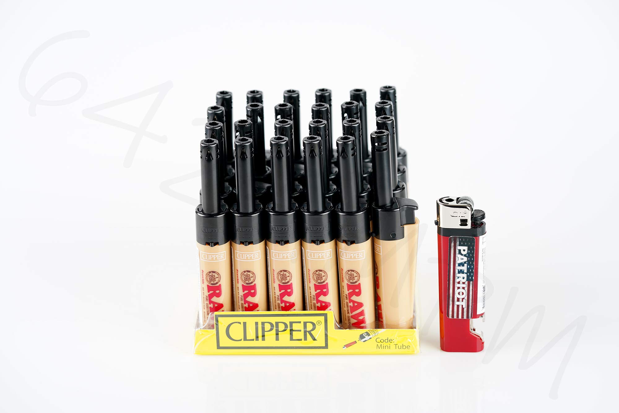 25-Pack Refillable Adjustable Flame Piezo Ignition Clipper Lighters with Disposable Lighter - Perfect for Camping, BBQs, Candles & Outdoor Adventures