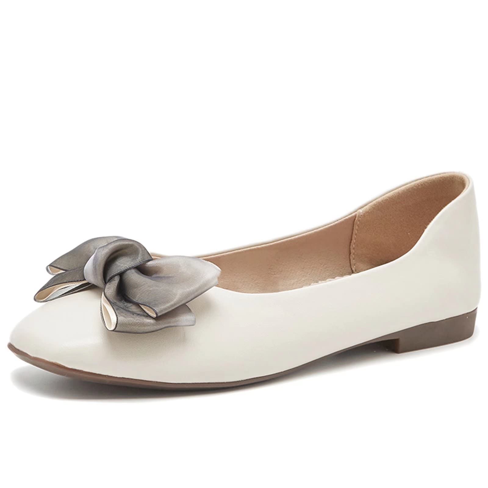 Women's Comfortable Square Toe Ballet Flats - Casual & Formal Slip-On Shoes for Wedding, Dancing, Office & Everyday Wear
