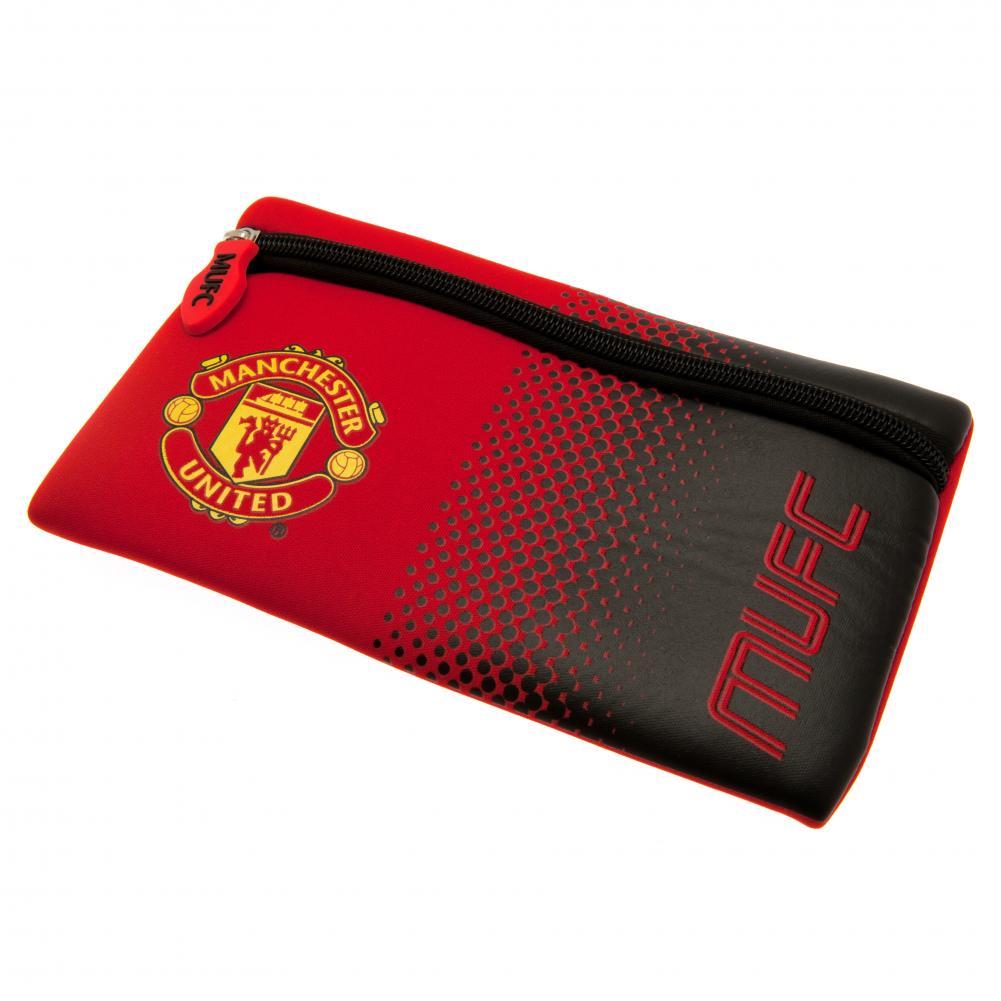 Manchester United Fade Pencil Case - Official Licensed School & Office Supplies for Soccer Fans - Perfect for Students, Teachers & Football Enthusiasts
