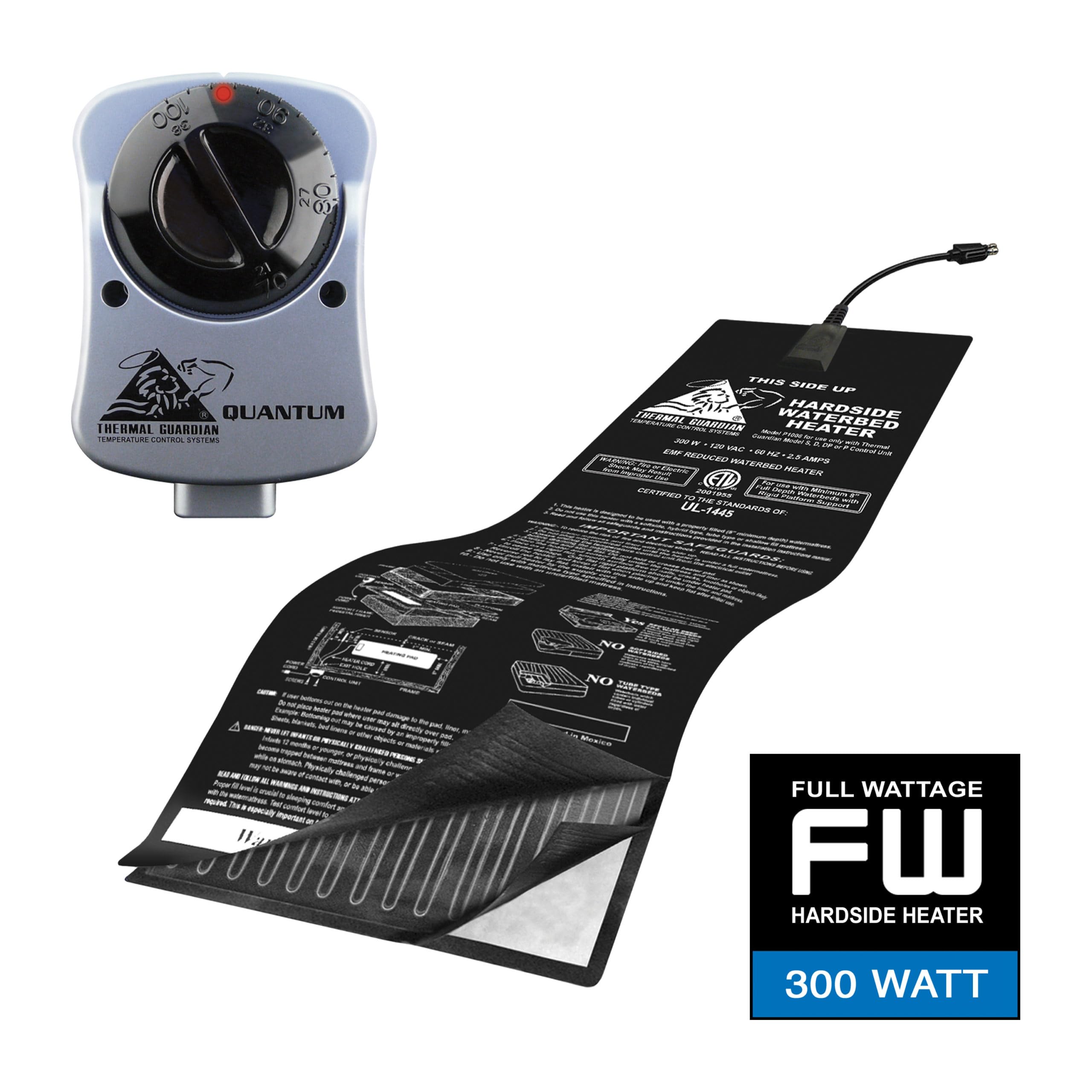 California King Simi Waveless Waterbed Kit with Mattress, Stand Liner, Quilted Pad & Heater - Includes Fill/Drain Kit, Vinyl Cleaner & Conditioner - Fast Shipping from Texas - Perfect for Bedroom Comfort & Relaxation