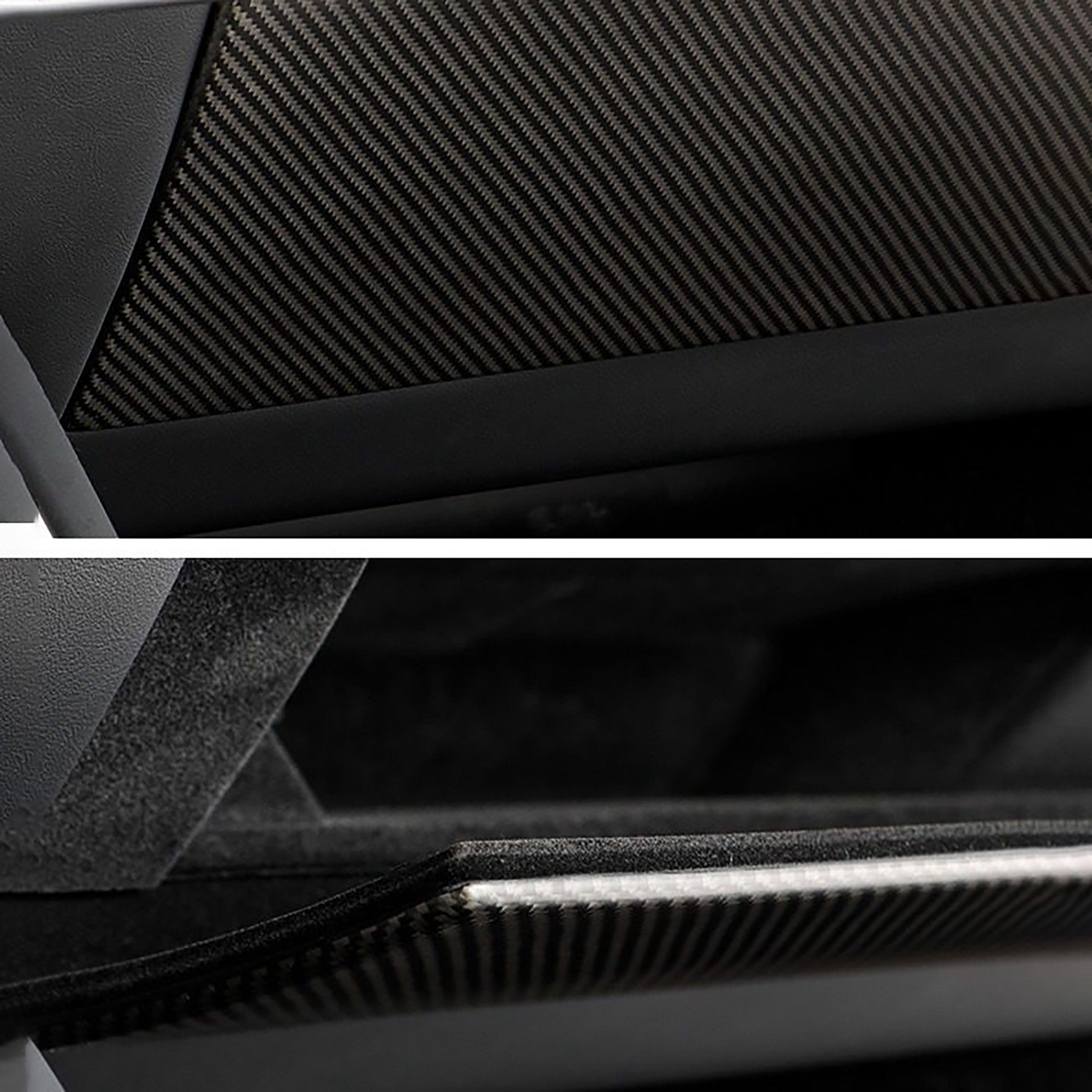 Premium Real Carbon Fiber Glove Box Cover for 2025+ Tesla Model Y Juniper - OEM Fit Luxury Interior Upgrade | Enhance Your Tesla's Cabin Style for Daily Driving & Car Shows