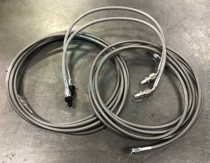 1998-2002 Honda Accord Stainless Steel Rear Brake Line Kit - Complete Replacement Set for Enhanced Braking Performance | Perfect for DIY Auto Repair & Vehicle Maintenance