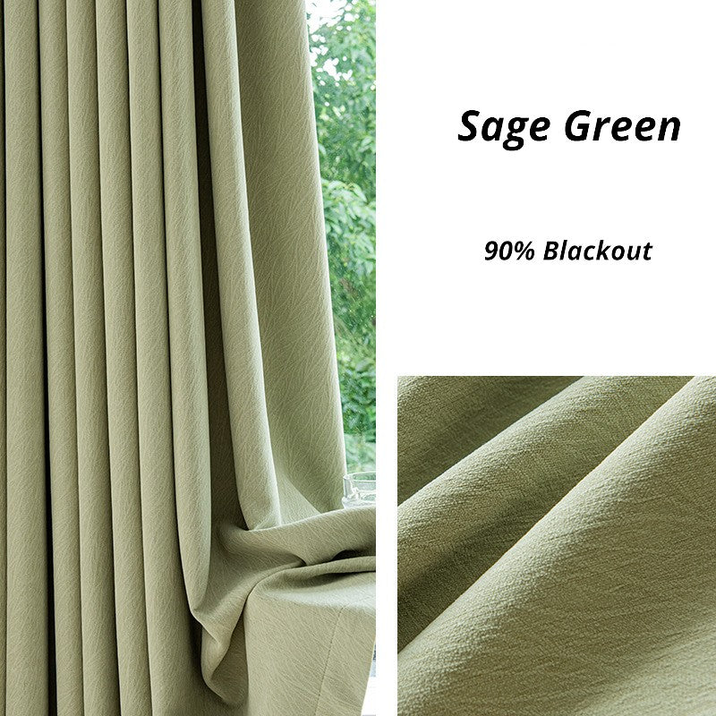 Anabella Jacquard Textured Blackout Curtains for Bedroom - Thermal Insulated Room Darkening Drapes for Better Sleep & Energy Efficiency
