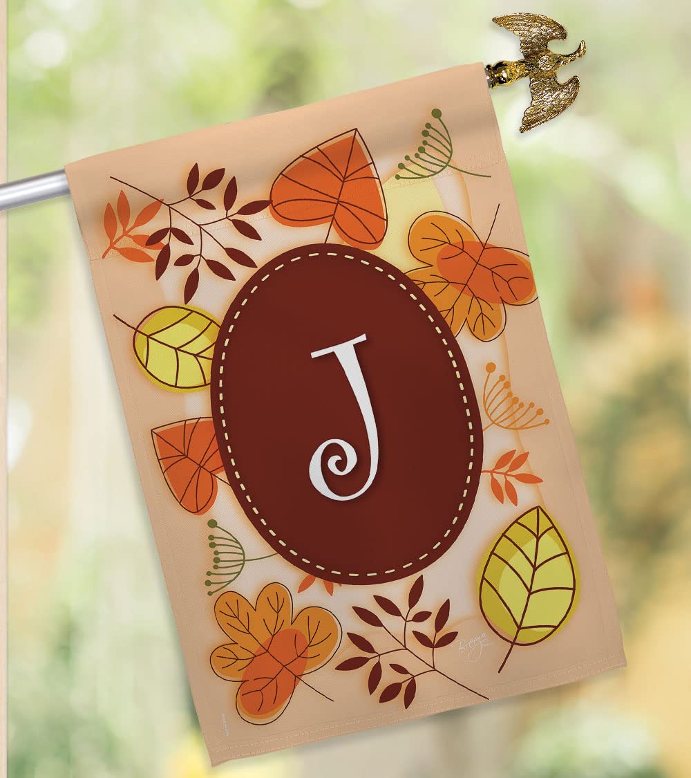 Autumn J Initial Fall Harvest House Flag Set - 28