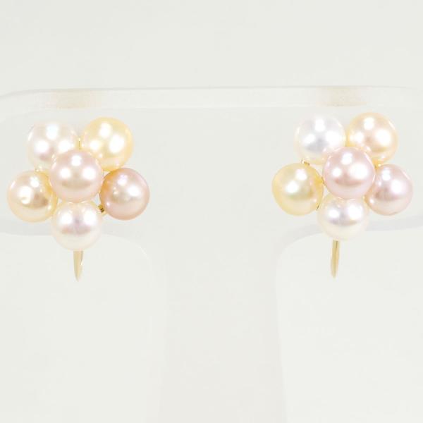 18K Yellow Gold Pearl Earrings for Women - Classic Stud Earrings with Freshwater Pearls - Perfect for Weddings, Parties & Everyday Elegance