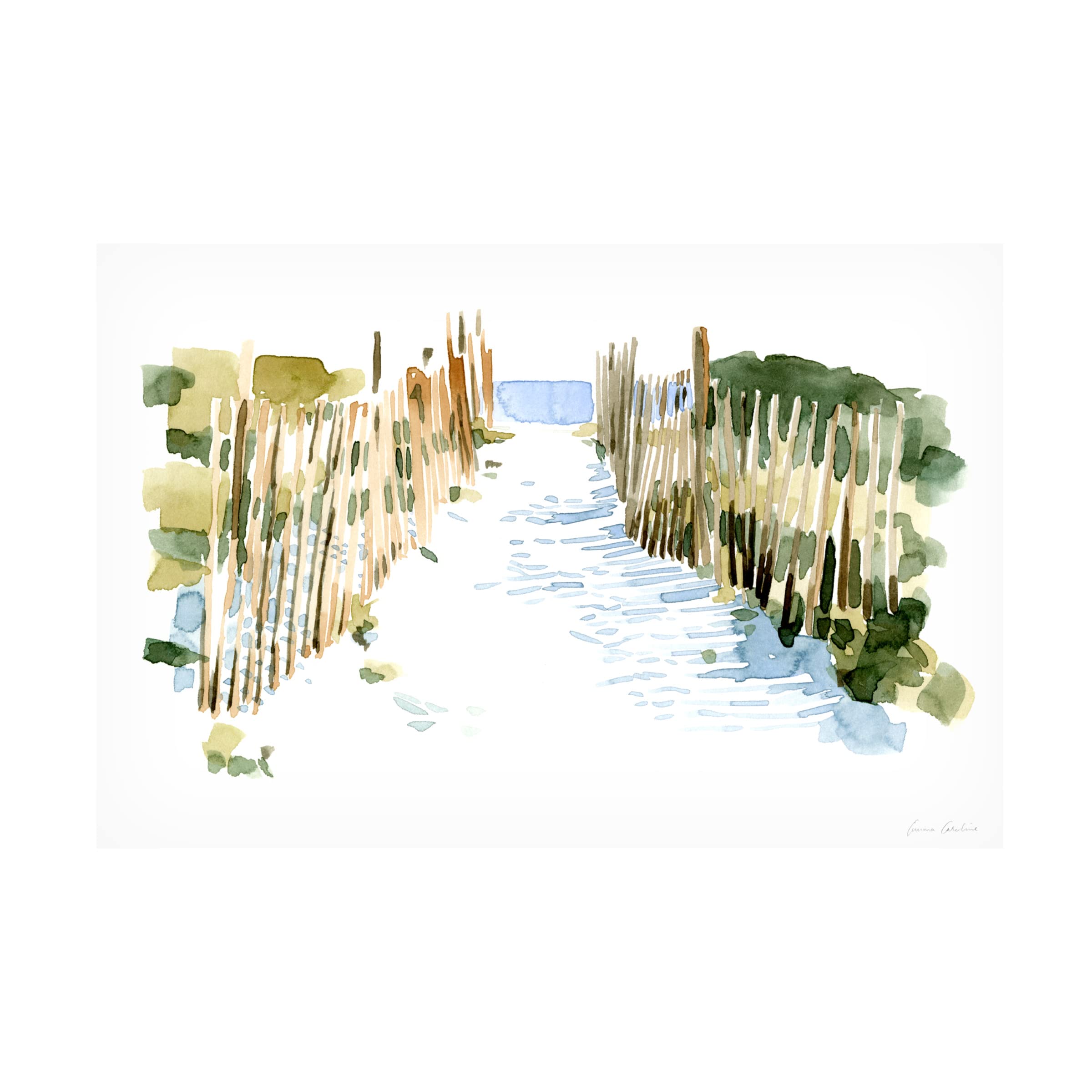 Emma Caroline 'Beach Impressions I' 16x24 Canvas Wall Art - Coastal Decor for Living Room, Bedroom & Office | Trademark Fine Art
