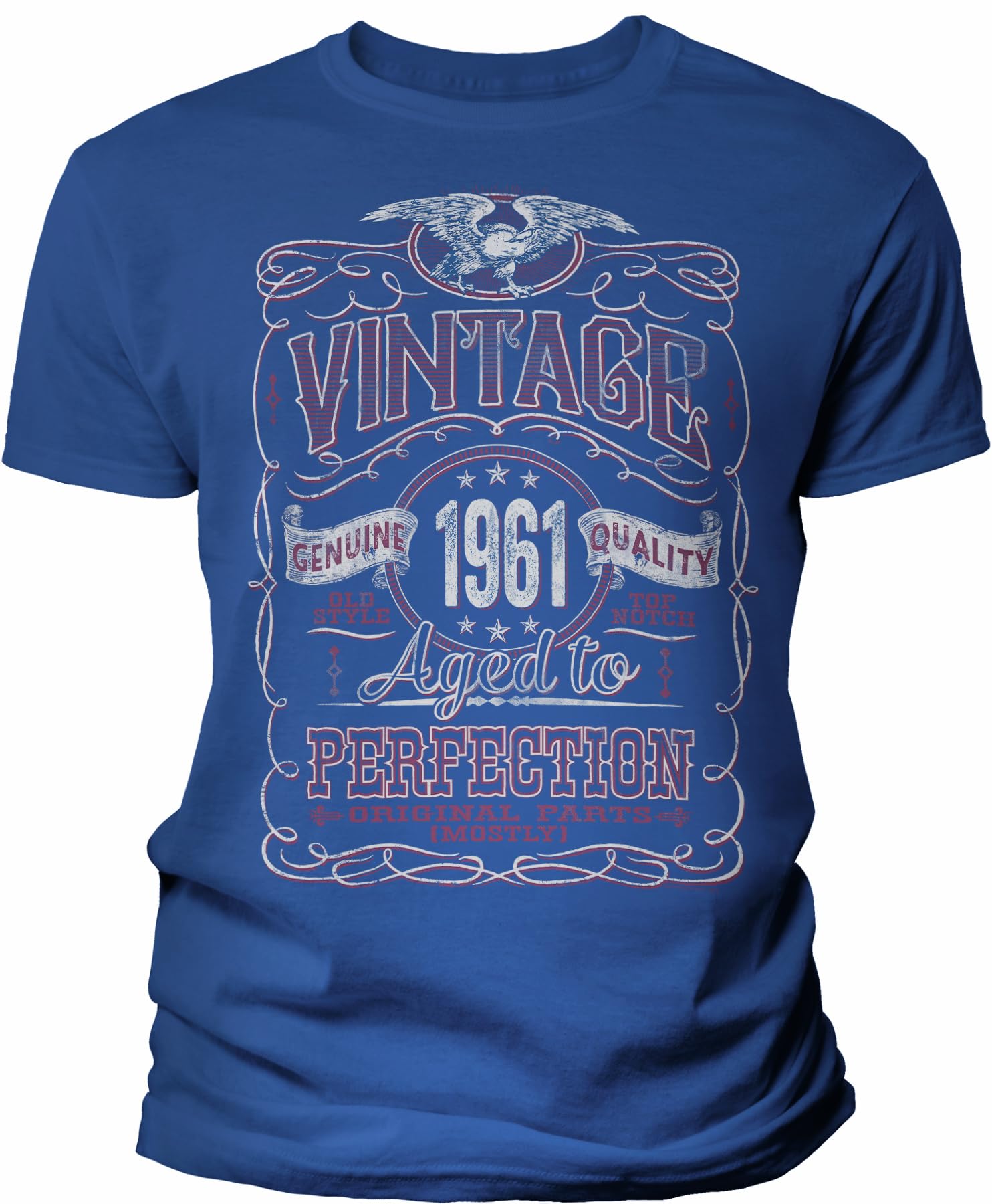 Vintage 1961 Aged to Perfection 64th Birthday Gift T-Shirt for Men - Funny 64 Year Old Present - Perfect for Parties & Milestone Celebrations