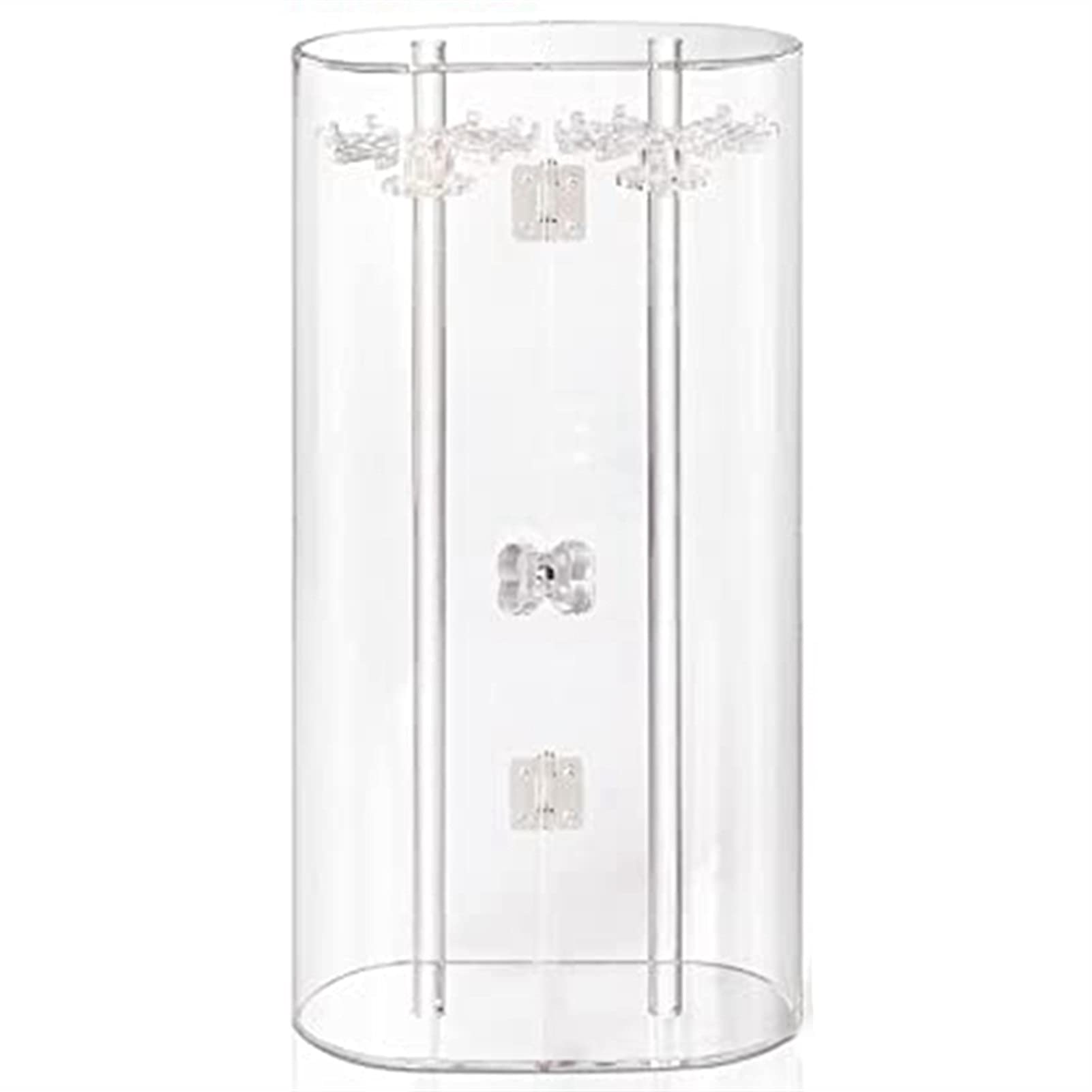 YYYHD Jewelry Rack - Rotating Necklace Stand with Dustproof Storage Box, Bracelet & Pendant Display Cabinet for Jewelry Organizer - Perfect for Bedroom, Closet, and Boutique Store Display