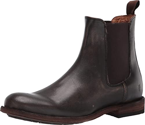 Frye Tyler Men's Chelsea Boots - Flexible Blake Construction, Elastic Side Panels, Comfort Footbed & Leather Lined - 6
