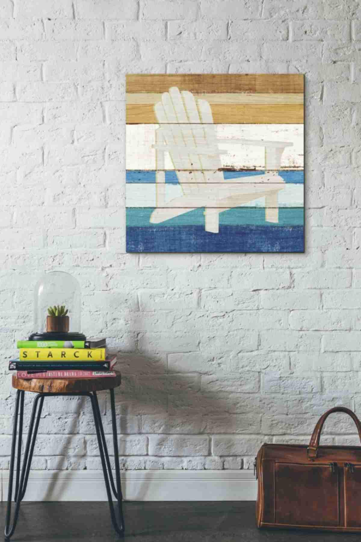 Beachscape IV by Michael Mullan - 26x26 Inch Coastal Canvas Wall Art for Living Room, Bedroom & Beach House Decor