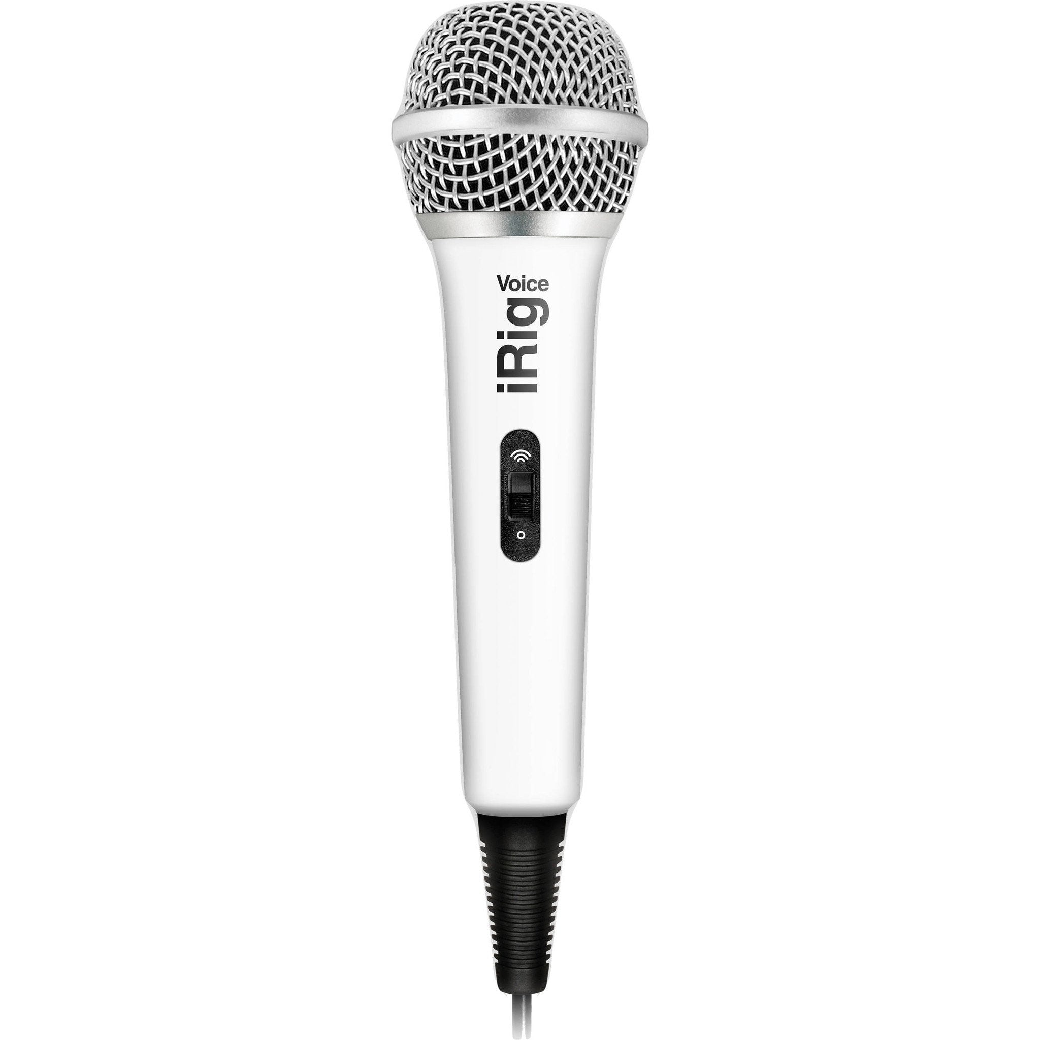iRig Voice Handheld Microphone - White | Professional USB Mic for Recording, Podcasting & Streaming | Compatible with iPhone, iPad & Mac