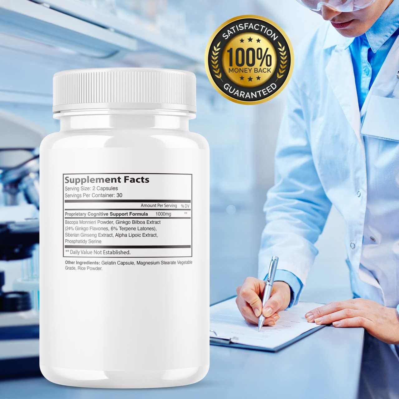 (5 Pack) Memory & Focus Supplement - Advanced Cognitive Brain Booster for Enhanced Concentration & Recall - 300 Capsules - Ideal for Students, Professionals & Seniors to Improve Mental Clarity