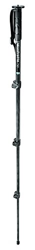 Manfrotto Compact Aluminum Monopod with Quick Release Plate - Lightweight & Adjustable Camera Stand for DSLR, Mirrorless, and Video Cameras - Perfect for Travel, Sports, and Event Photography