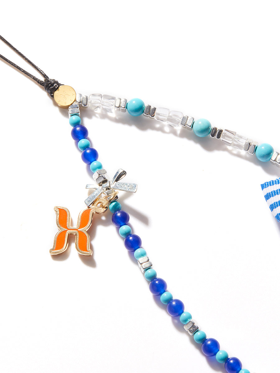 Blue Chalcedony Turquoise Charm Bracelet - Elegant Beaded Jewelry for Women | Perfect for Boho Style, Spiritual Healing & Everyday Wear