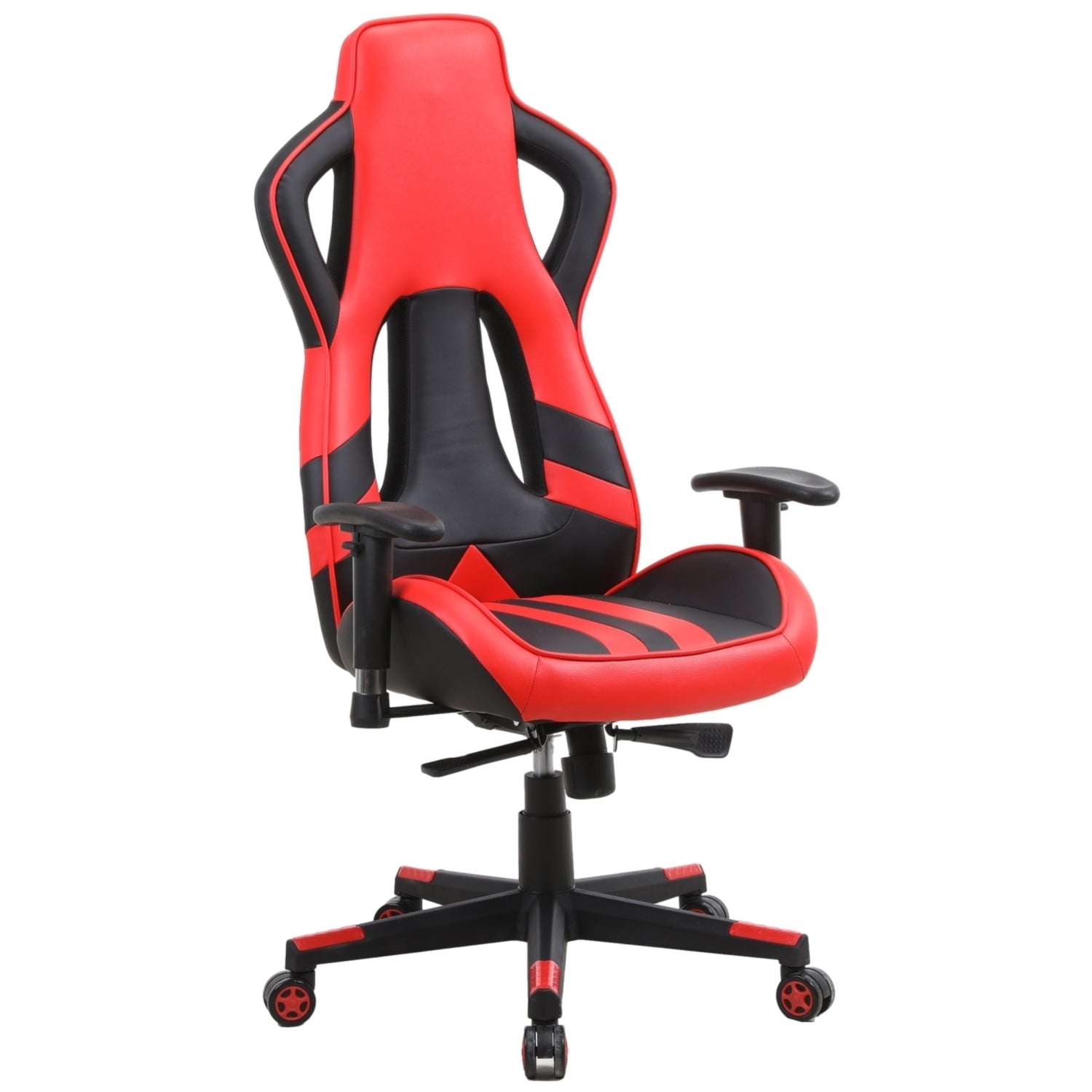 PRO X Series 4548 Gaming Chair - Ergonomic Racing Style with Adjustable Lumbar Support (Black & Red) - Perfect for PC, Console Gaming & Home Office