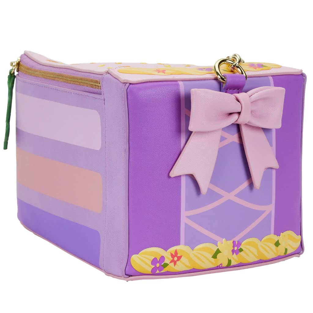 Disney Tangled Cosplay Cake Crossbody Bag - Rapunzel Inspired Purse for Women | Cute Loungefly Mini Backpack for Disney Fans, Theme Parks & Cosplay Events