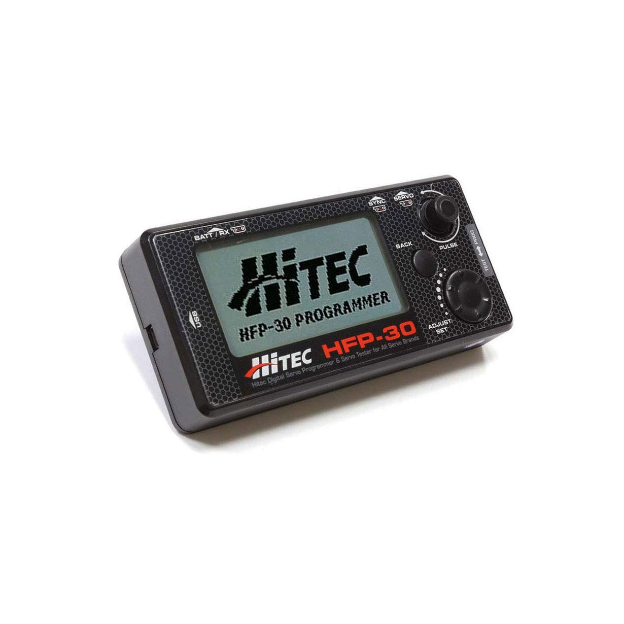 Hitech RCD 44427 HFP-30 Digital Servo Programmer & Tester (Replaces HFP-25) - RC Car, Drone, Robot Servo Calibration Tool for Hobbyists & Professionals