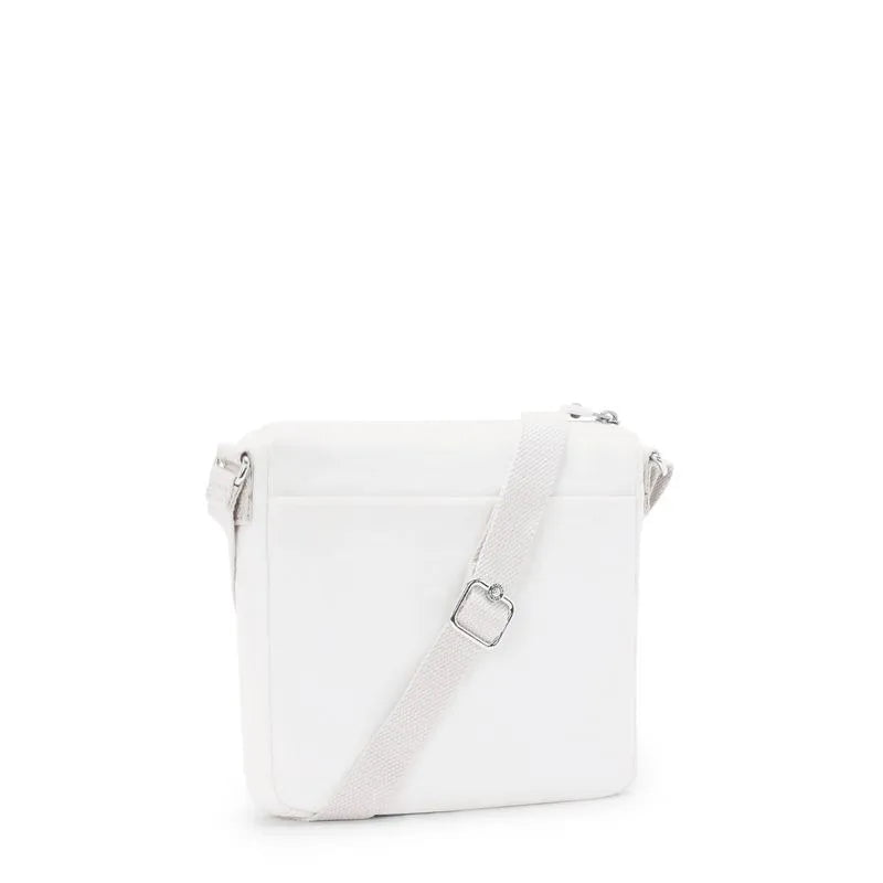 Kipling Sebastian Crossbody Bag - Lightweight & Durable Pure Alabaster Shoulder Purse for Women | Perfect for Travel, Work & Everyday Use