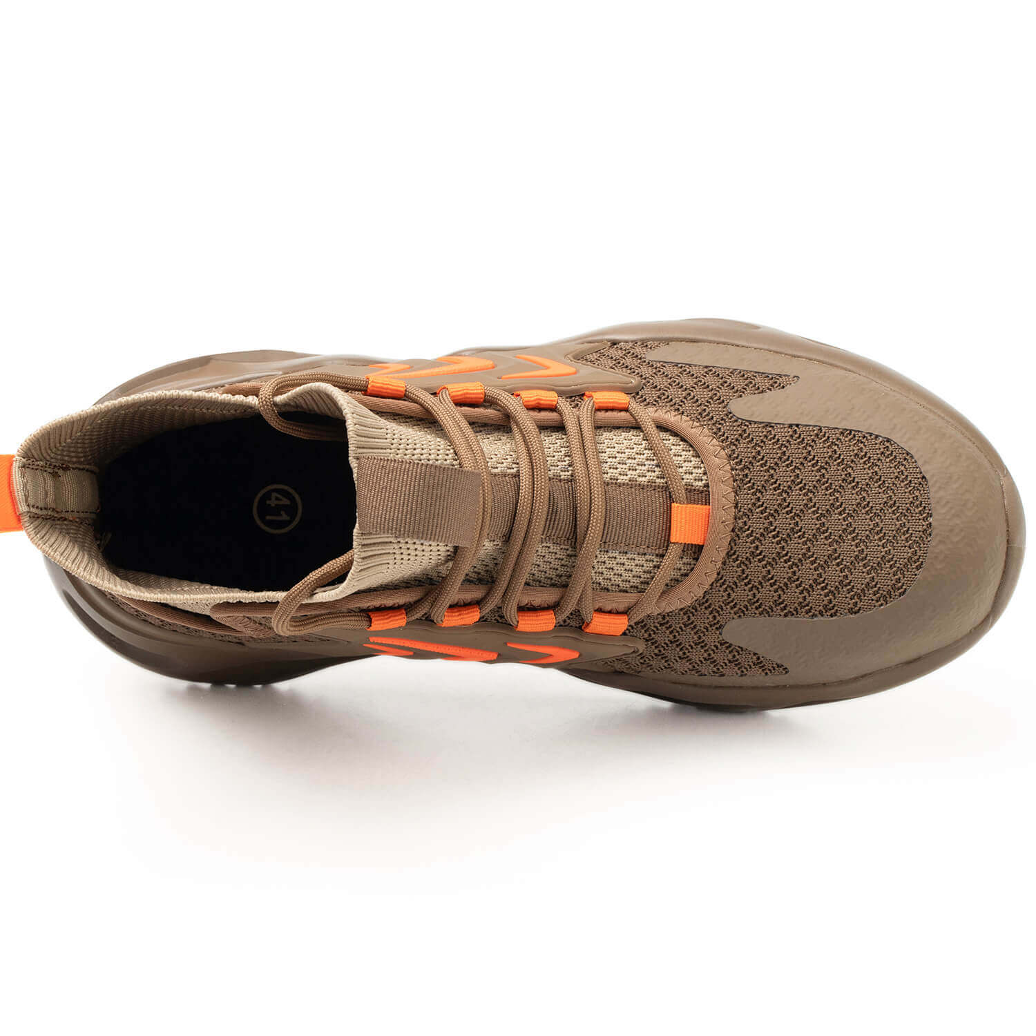 Steel Toe Athletic Mid Safety Boots - Wheat Orange ABL99 Khaki - Durable Work Boots for Construction, Warehouse & Outdoor Safety