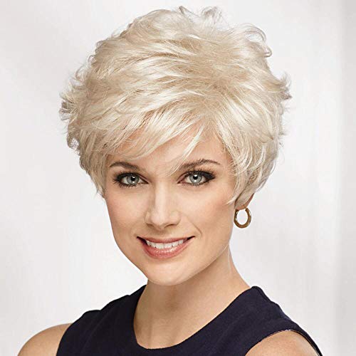 Short Layered Pixie Cut Human Hair Blended Wig for Women - Natural Look & Comfortable Wear - Perfect for Daily Use, Cosplay & Special Occasions