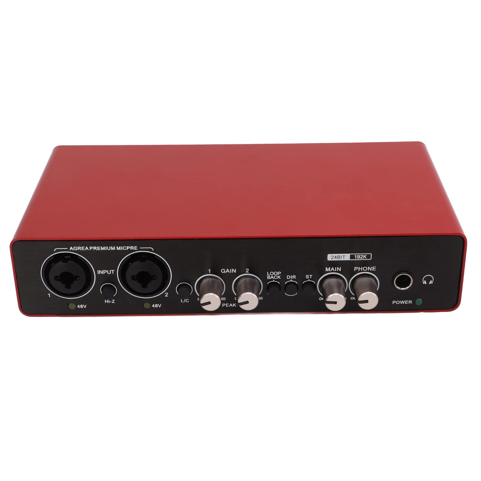 Tangxi USB Sound Card 24 Bit 192kHz HD Audio - External Sound Card for Laptop, PC, Smartphones - Gain Knob & Low Cut High Pass Filter for Guitar, Mic, Headphones - Perfect for Recording, Streaming & Gaming