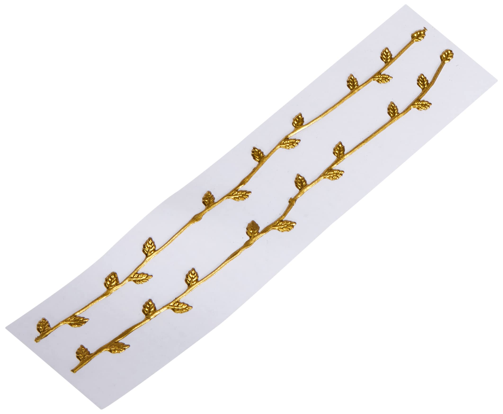 Rayher 3109806 Pack of 2 Gold Decorative Wax Strips for Candle Making - 21cm DIY Wax Decorations for Homemade Candles - Perfect for Wedding, Birthday & Home Decor Crafts