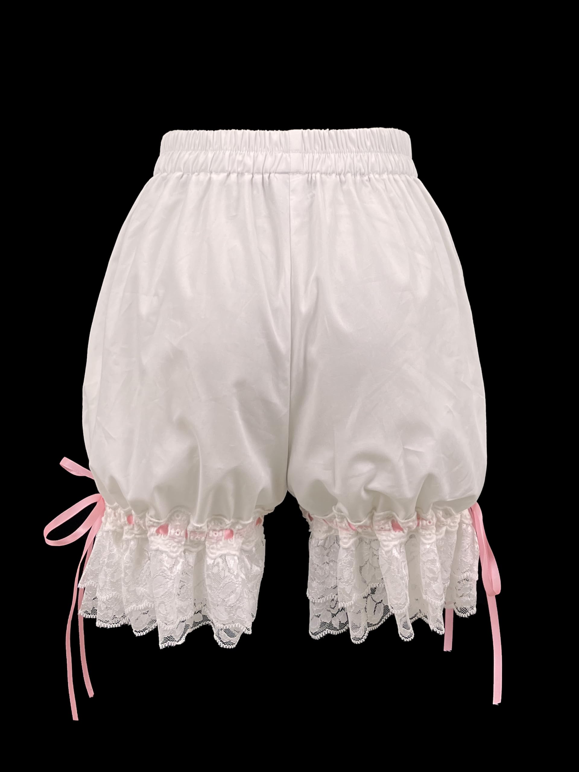 Women's & Girls' Lolita Bloomers - Cute Maid Ruffle Pumpkin Shorts for Cosplay & Kawaii Fashion | Perfect for Anime Conventions, Halloween Costumes & Lolita Outfits