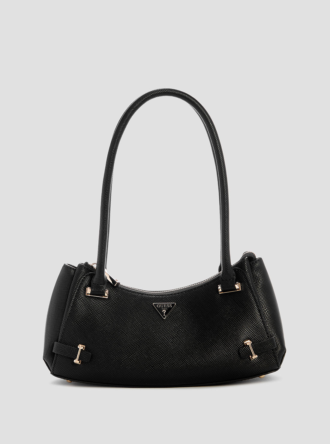 Black Rosalba Top Zip Shoulder Bag for Women - Stylish Crossbody Purse with Adjustable Strap, Perfect for Work, Travel & Everyday Use