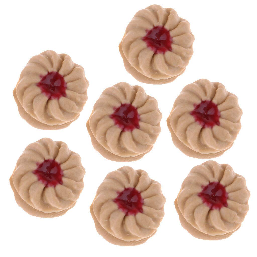 1/12 Scale Miniature Dollhouse Cookies - Realistic Tiny Dessert & Snacks for Dollhouse Decor, DIY Crafts, and Model Display - Perfect for Dollhouse Miniatures, Fairy Gardens, and Diorama Scenes